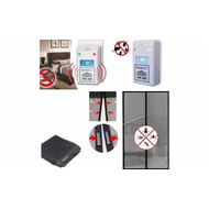 Set 2 aparate anti rozatoare + Plasa anti insecte cu inchidere magnetica