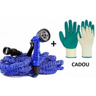 Pachet promo: Furtun extensibil 22.5 M + Pistol de udat + Manusi de grădină