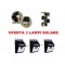 Set 3 lampi cu LED - incarcare solara si senzor de miscare